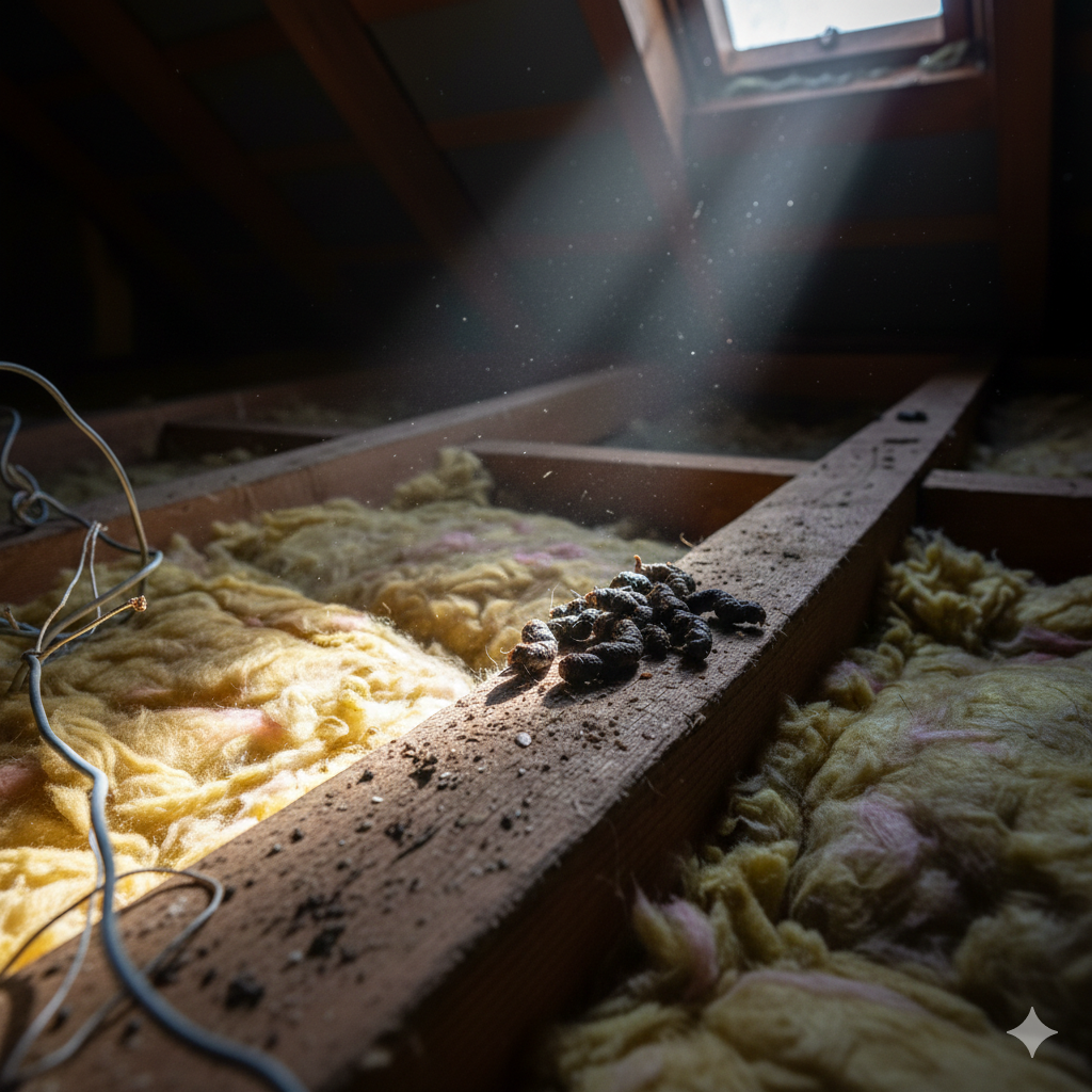 Signes de présence d'une fouine