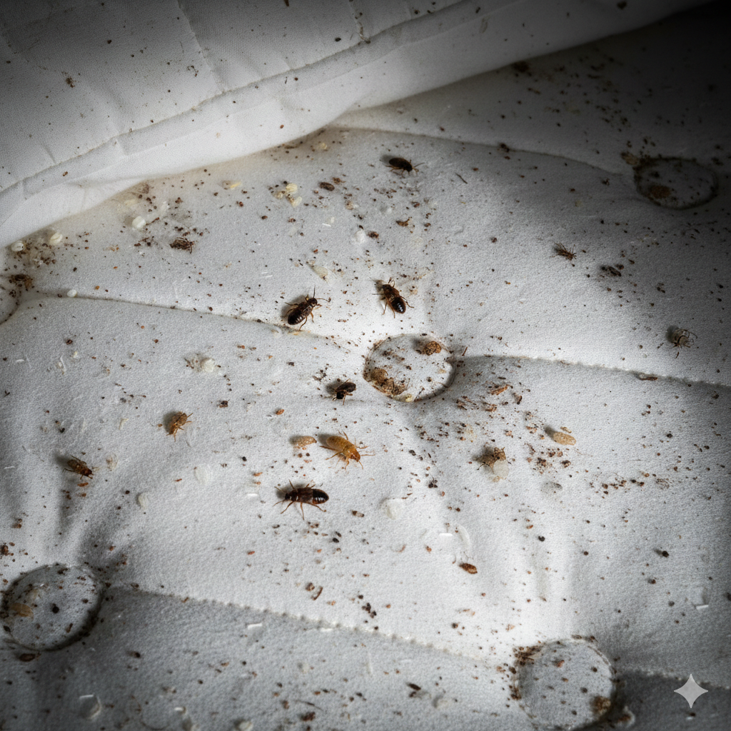 Signes d'infestation de punaises de lit